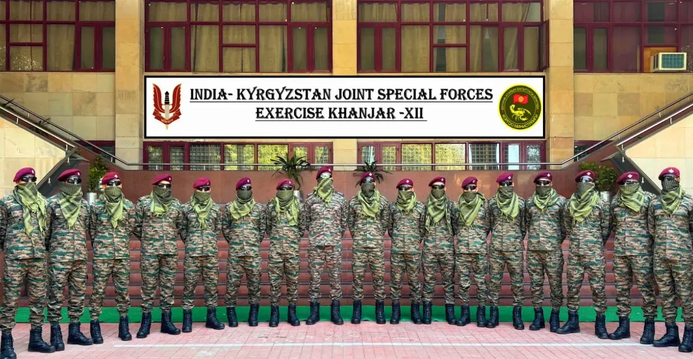 INDIAN ARMY CONTINGENT DEPARTS FOR INDIA- KYRGYZSTAN JOINT SPECIAL FORCES EXERCISE KHANJAR-XII